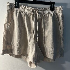 Sonoma Women's High Waist Beige Shorts